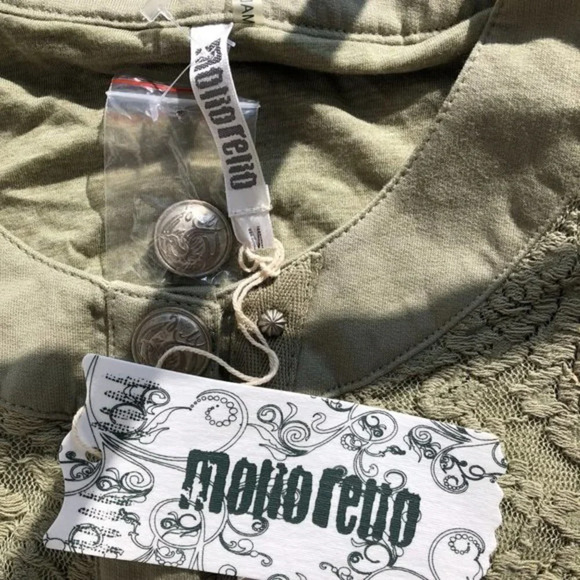 Monoreno NWT Olive Green Lace Jacket Cardigan M - Picture 5 of 5